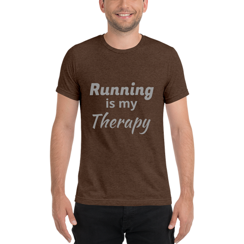 Running is my Therapy T-Shirt d -  - Hoplite-Outfitters - Training, Racing and Recovery Gear
