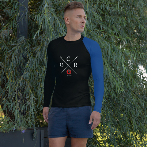 Obstacle Course Racing Performance Long Sleeve, blue left sleeve -  - Hoplite-Outfitters - Training, Racing and Recovery Gear