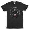 Image of Obstacle Course Racing Crossed Spears Unisex Tri-Blend Track Shirt -  - Hoplite-Outfitters - Training, Racing and Recovery Gear