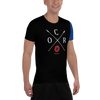 Image of Obstacle Course Racing Tech T-shirt, blue sleeve -  - Hoplite-Outfitters - Training, Racing and Recovery Gear