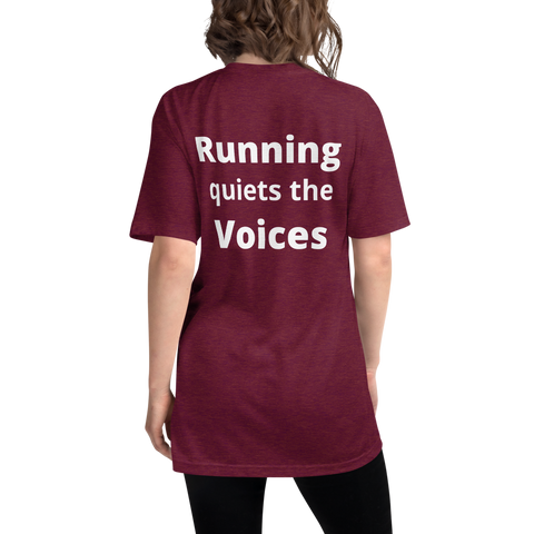 Running Quiets the Voices Track Shirt -  - Hoplite-Outfitters - Training, Racing and Recovery Gear